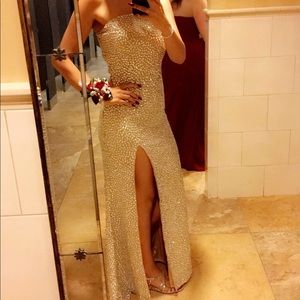 Size- 8 beaded prom dress. $270 or best offer